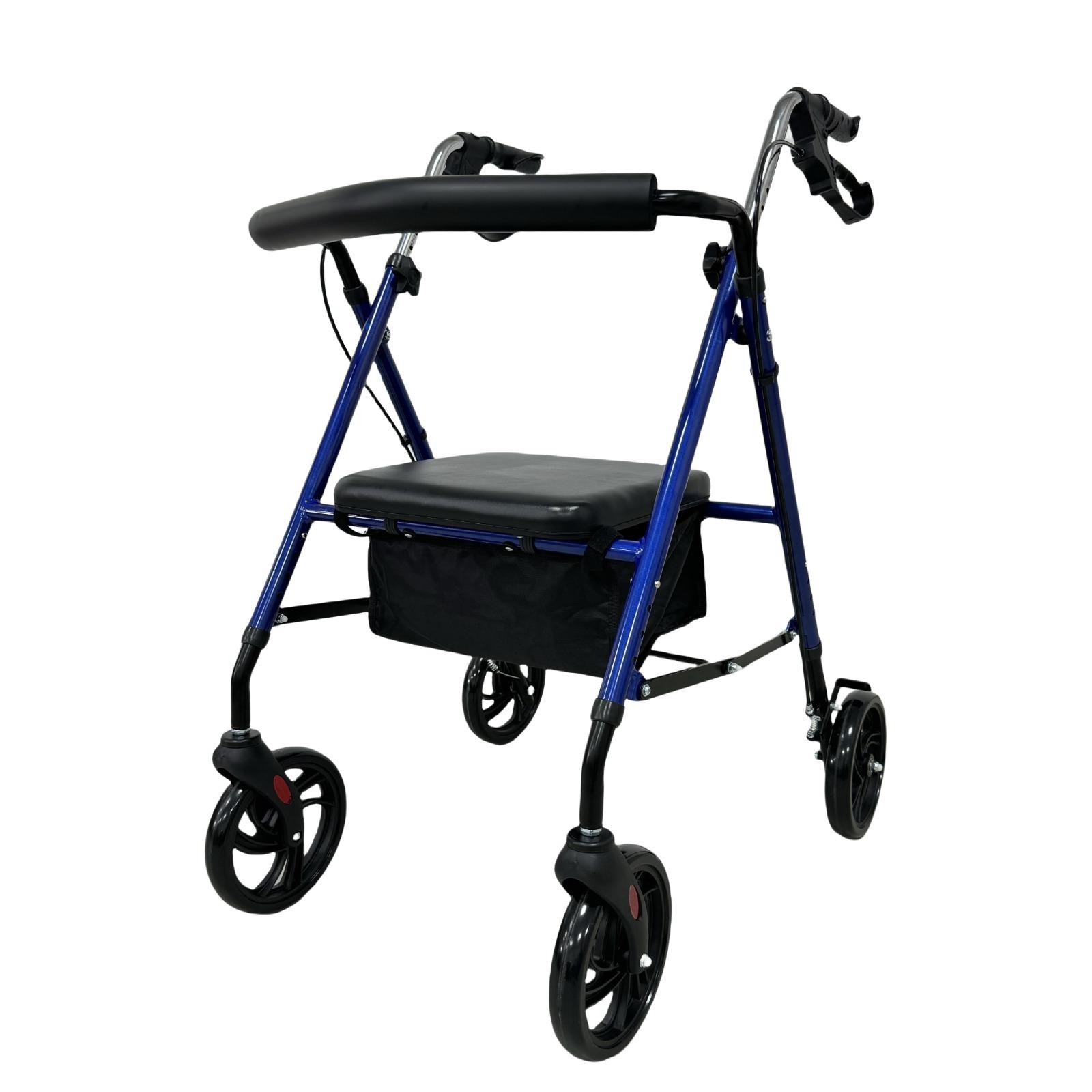 Respirox RR-02 Katlanabilir Alüminyum Rolatör Mavi – Yeni